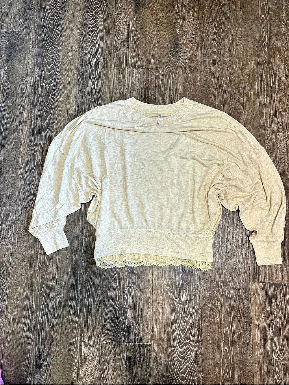Free People Summer Loving Pullover Cream Medium